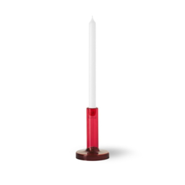 Bole candleholder small | rood + bordeaux