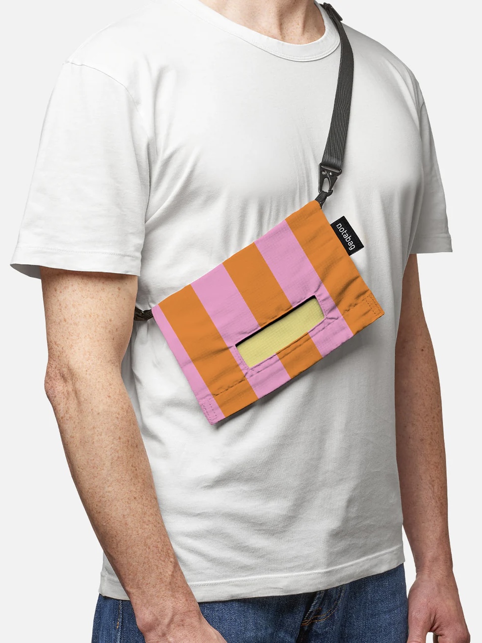 Notabag Crossbody Light | Vanilla Stripes