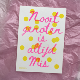 Nooit genoten | Riso print Studio Turbo