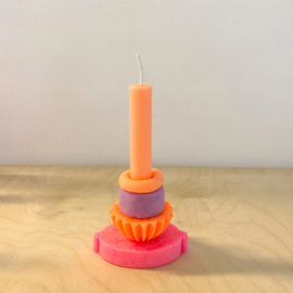 Building Block Candle | fluor small