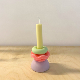 Building Block Candle | pastel small