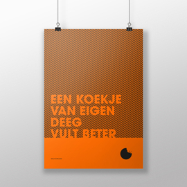 A1 poster fluor oranje