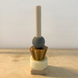 Building Block Candle | neutral medium