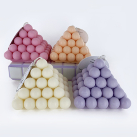 Pyramid bubble candle 