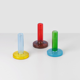 Bole candleholder small | groen + blauw