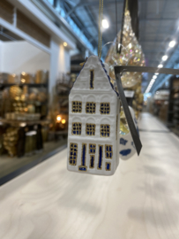 Vondels hanger |  Grachtenpand blauw-wit