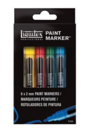 PAINT MARKER - ACRYLIC MARKER SET 6X 2-4MM CLASSICS