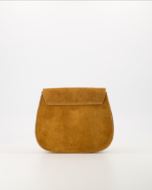 Crossbody suede tas Sola - Cognac