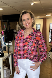 IZ NAIZ  blouse drop fuchsia 3818