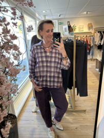 Gemma Ricceri barrel broek -  aubergine