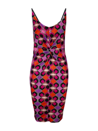 IZ NAIZ dress knoop 3729 drop fuchsia