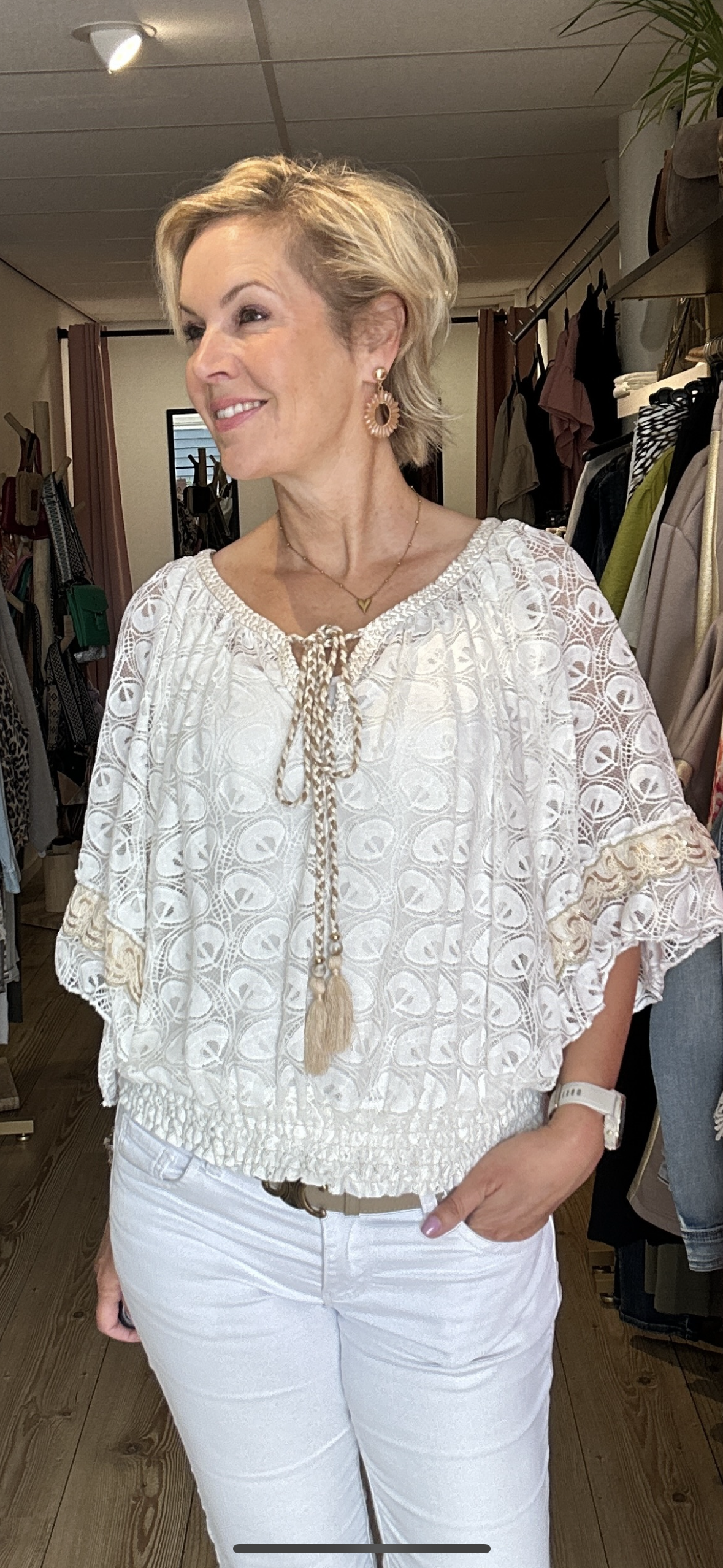 IZ NAIZ 55006 Blouse Ibiza White