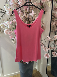 Basis topje gevoerd fuchsia