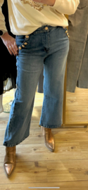 Zac & Zoe stretch jeans met gouden knopen B3879-N-1