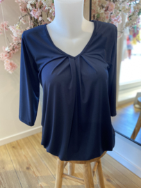 IZ NAIZ V-hals blousetop navy 3418