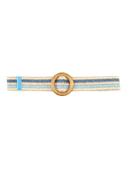 Riem met stretch - blauw