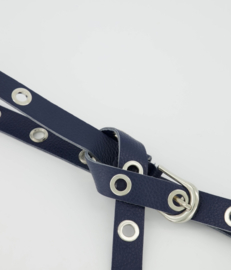 Riem Avery donkerblauw- zilver