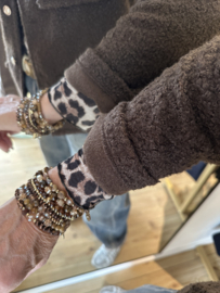 Musthave by Elja bouclé jasje bruin