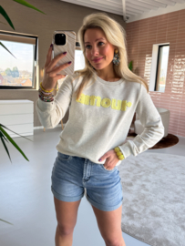 Sweet Jewellery - Alie amour trui geel