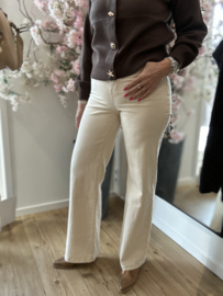 ORAIJE 378 Wide leg long length jeans met stretch