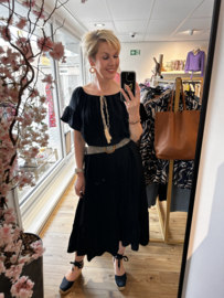 IZ NAIZ Dress Ibiza 11165 - Black