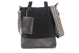 Zwart new Lyon schoudertas/shopper