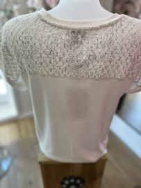 Sophia Perla -  Andrea uni t-shirt Off white