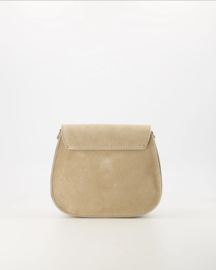 Crossbody suede tas Sola - Zand