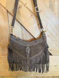 Weston Suede - crossbody tas  - taupe