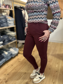 IZ NAIZ broek MAZ burgundy 3886