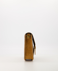 Crossbody suede tas Sola - Cognac