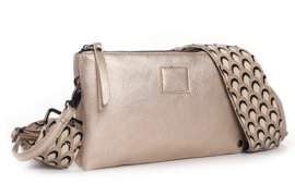 Schoudertasje crossbody  New Castel - Champagne