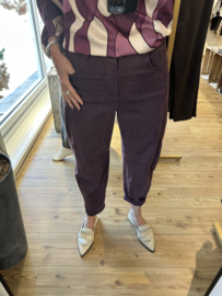Gemma Ricceri barrel broek -  aubergine