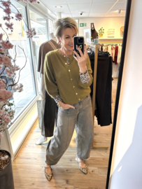 Angora vest groen