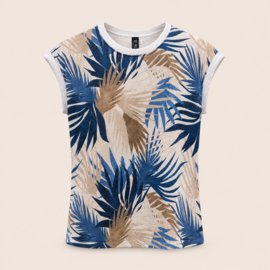 IZ NAIZ Lurex top  blad blue  4051