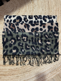 Sjaal leopard print