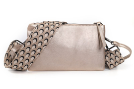 Schoudertasje crossbody  New Castel - Champagne