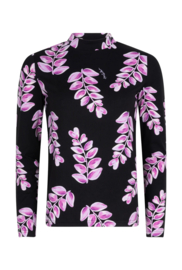 Ambika Magdalen lila hart/bloemenprint  top