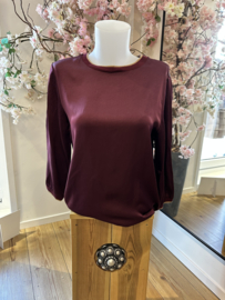 Forza Italian design by Basement satinlook top bordeaux