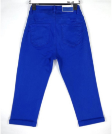 Norfy 3/4 capri jeans met push up effect blauw