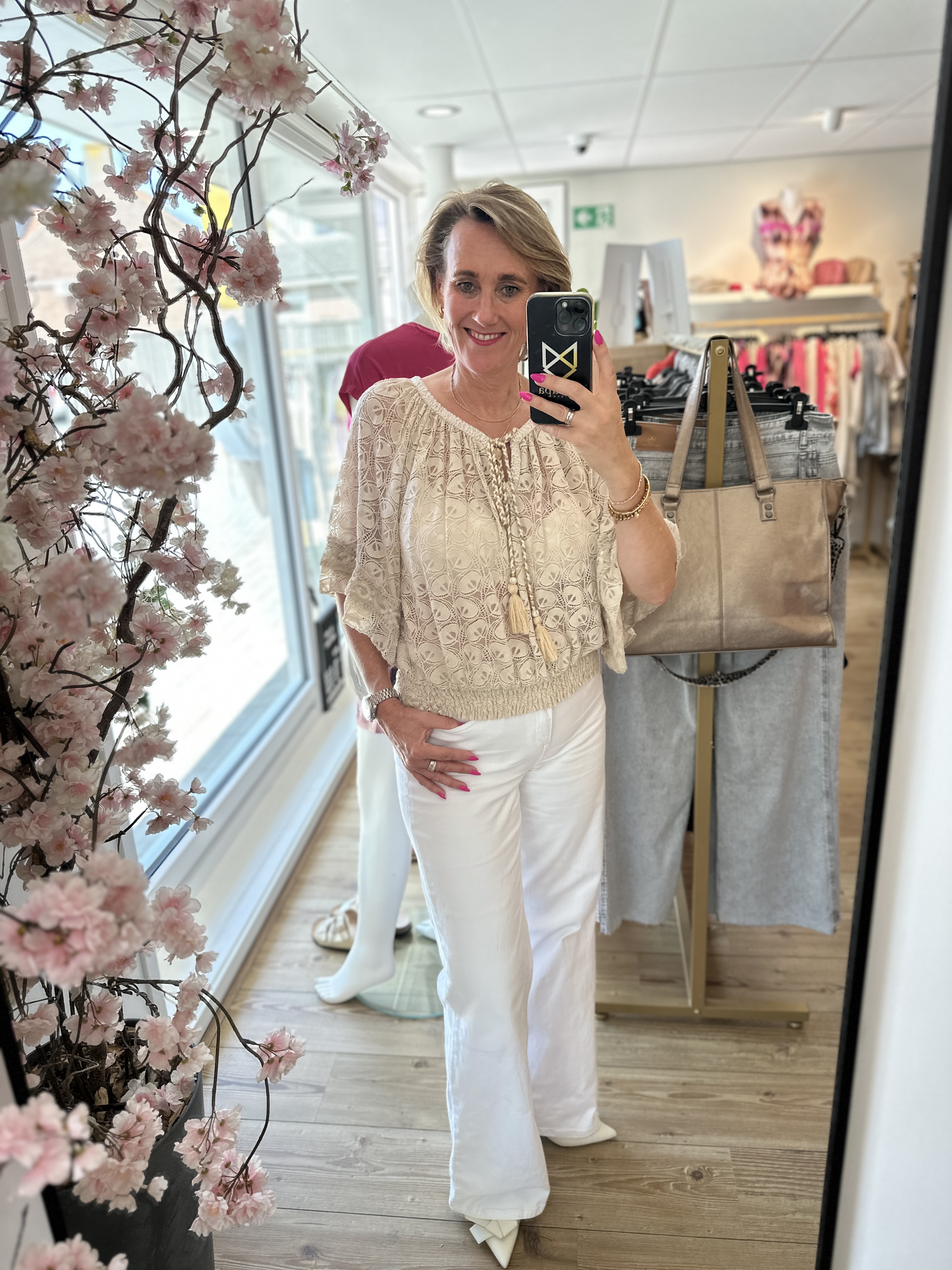 IZ NAIZ 55006 Blouse Ibiza Sand one size