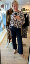 Folyrose wide leg dark jeans, high waist
