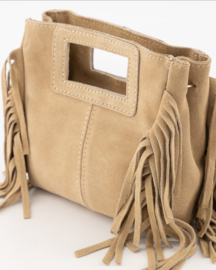 Sylvie Suede - handtas - zand