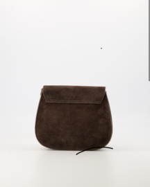Crossbody suede tas Sola - Bruin