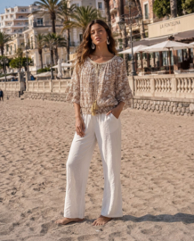 IZ NAIZ Ibiza top dark sand 55006