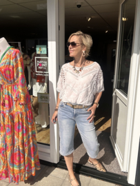 Norfy 3/4 capri  jeans wide