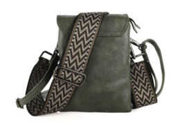 I'm Dutch telefoon- en schoudertasje Kansas - Dark green