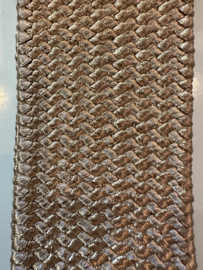 Riem met stretch en metalen gesp - goud