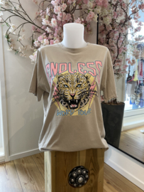 T-shirt Ciao Milano tiger beige