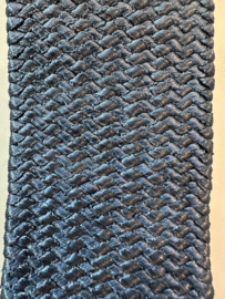 Riem met stretch en metalen gesp - jeansbleu